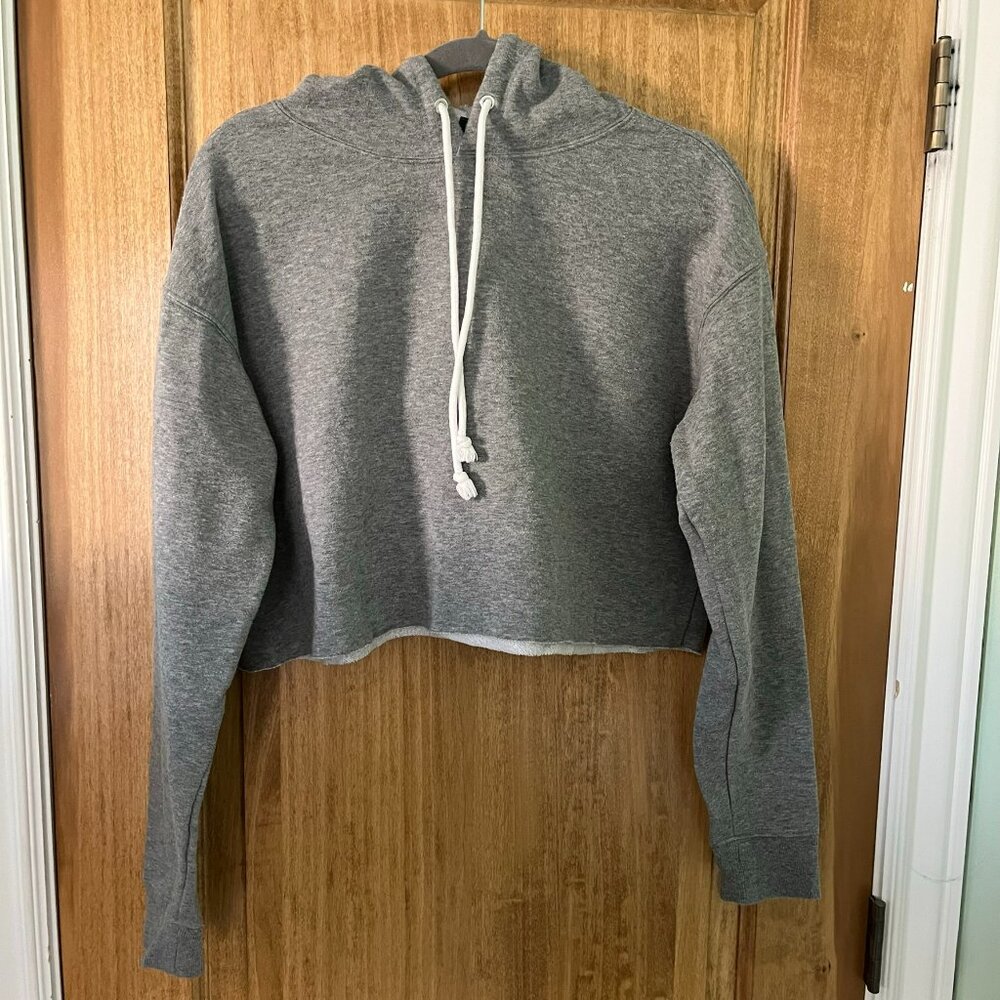 Target | Wild Fable Cropped Hooded Sweatshirt | Gray Medium